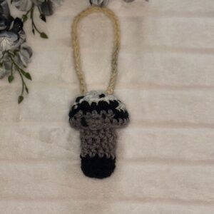 Multicolor Crochet Mushroom Lip Balm Holder